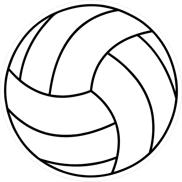 Volleyball Decal / Sticker 02
