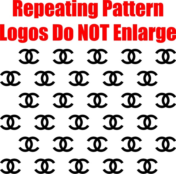 Chanel Step and Repeat Pattern Decal / Sticker 05