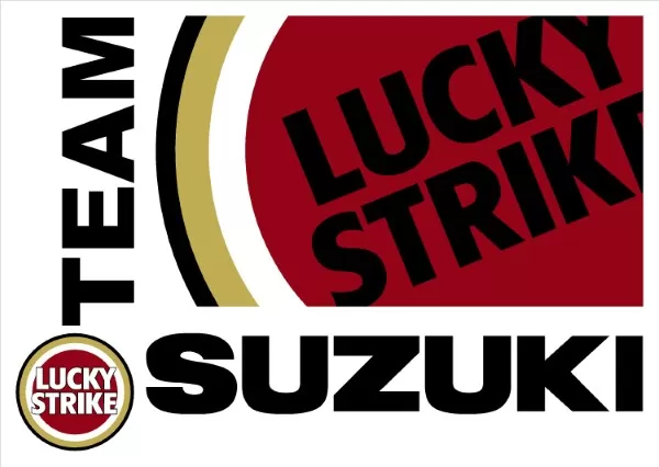 LUCKY STRIKE TEAM SUZUKI DECAL / STICKER 08