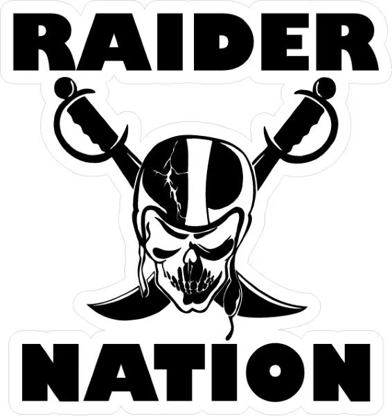Raider Nation Las Vegas Raiders Window Decal Sticker