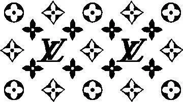 LOUIS VUITTON PATTERN DECAL / STICKER 03