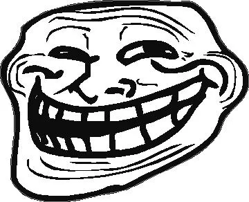 Internet troll Trollface Decal Meme Father, meme, face, hand, monochrome png