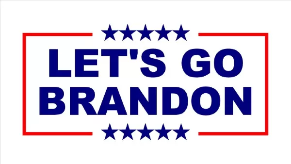 Let's Go Brandon Political Flag Style Decal / Sticker 10