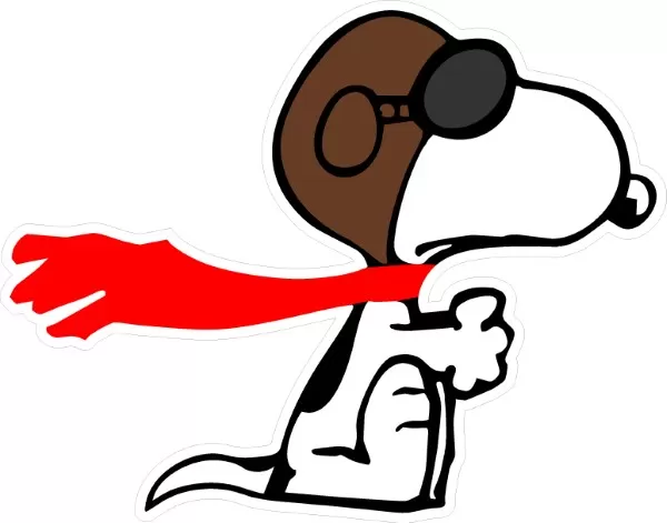 Red Barron Snoopy Decal / Sticker 11