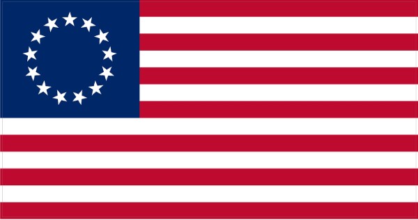 Betsy Ross American Flag Decal / Sticker 126