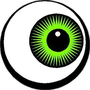 Eyeball Vinyl Sticker - Car Phone Helmet - Select Size