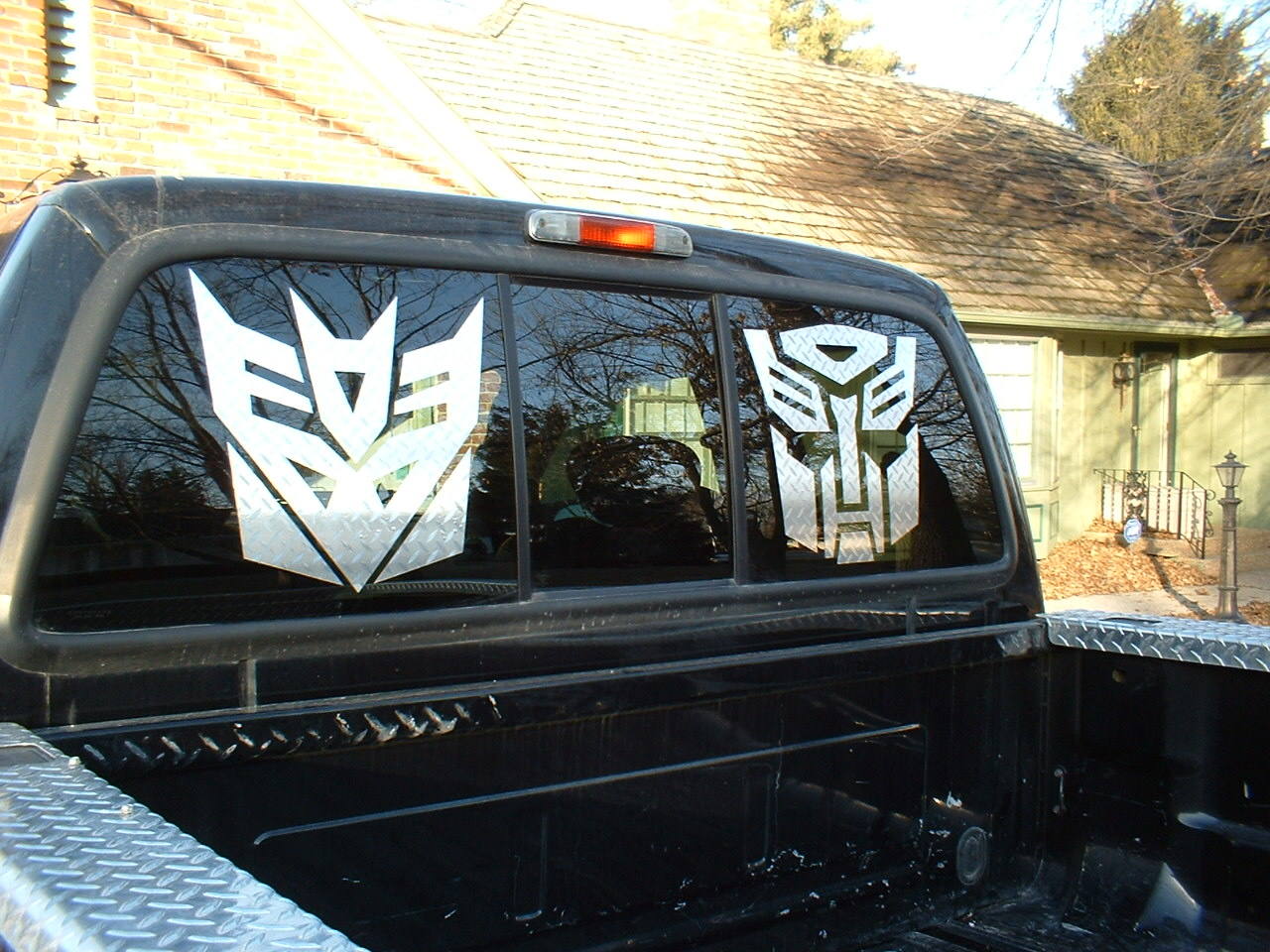 Transformer decal for clearance truck