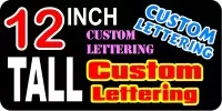 z2 Custom Lettering 12 Inch Tall Decal / Sticker