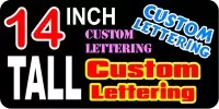 z2 Custom Lettering 14 Inch Tall Decal / Sticker