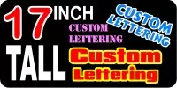 z2 Custom Lettering 17 Inch Tall Decal / Sticker