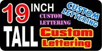 z2 Custom Lettering 19 Inch Tall Decal / Sticker