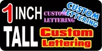 z14 Custom Lettering 1 Inch Tall Decal / Sticker