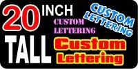 z2 Custom Lettering 20 Inch Tall Decal / Sticker