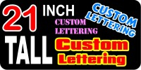 z2 Custom Lettering 21 Inch Tall Decal / Sticker