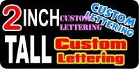 z16 Custom Lettering 2 Inch Tall Decal / Sticker