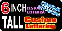 z193 Custom Lettering 6 Inch Tall Decal / Sticker