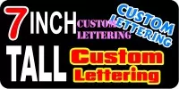 z194 Custom Lettering 7 Inch Tall Decal / Sticker