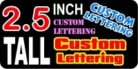 z17 Custom Lettering 2.5 Inch Tall  Decal / Sticker