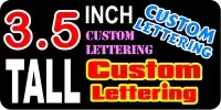 z19 Custom Lettering 3.5 Inch Tall Decal / Sticker