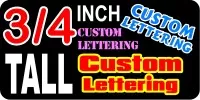 z13 Custom Lettering Three Quarter Inch Tall Decal / Sticker