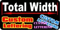 Custom LETTERING Decals and Custom LETTERING Stickers Any Size & Color