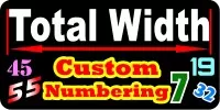 Custom NUMBER Decals and Custom NUMBER Stickers Any Size & Color