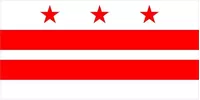Washington D.C. Flag Decal / Sticker 01
