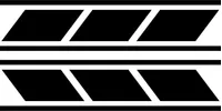 Yamaha Stripe Decal / Sticker 17 Set of 2