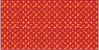 WrapModz - Louis Vuitton Logo Pattern Wall Decal, Home