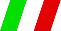 z Italian Flag Decal / Sticker 07