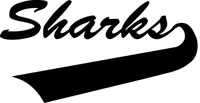 Sharks Mascot Decal / Sticker