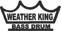 Weather King Bass Drum Decal / Sticker