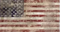 Weathered Brick Wall American Flag Decal / Sticker 23