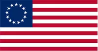 Betsy Ross American Flag Decal / Sticker 126