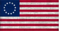Distressed Betsy Ross American Flag Decal / Sticker 128