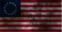 Distressed Betsy Ross American Flag Decal / Sticker 130