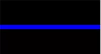 Thin Blue Line 1/4 Inch (0.25) Thick Decal / Sticker 01