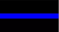 Thin Blue Line 1/2 Inch (0.5) Thick Decal / Sticker 02