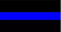 Thin Blue Line 3/4 Inch (0.75) Thick Decal / Sticker 03