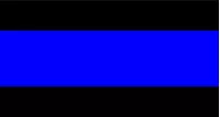 Thin Blue Line 1 1/2 Inch (1.5) Thick Decal / Sticker 06