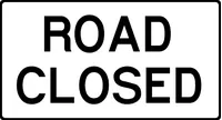 Road Closed Decal / Sticker 01