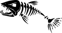 Fish Skeleton Decal / Sticker 10