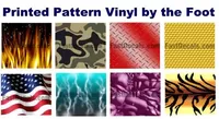 Printed Pattern Vinyl by the Foot (2 foot width)