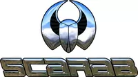 Simulated 3D Chrome Scarab Decal / Sticker 03