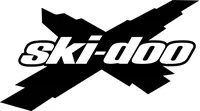 Black and White Ski-Doo X Decal / Sticker 24