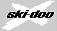 Black and White Ski-Doo X Decal / Sticker 25