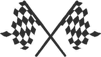 Checkered Flag Decal / Sticker 75