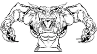 Football Bobcat Mascot Decal / Sticker 04