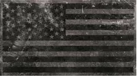 Distressed Black and Gray American Flag Decal / Sticker 69