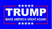 TRUMP Flag Decal / Sticker 01